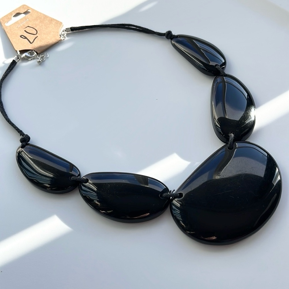 Handmade Black Statement Necklace